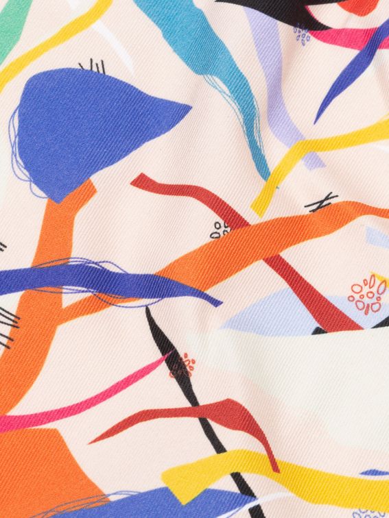 コットン ツイル 布プリント