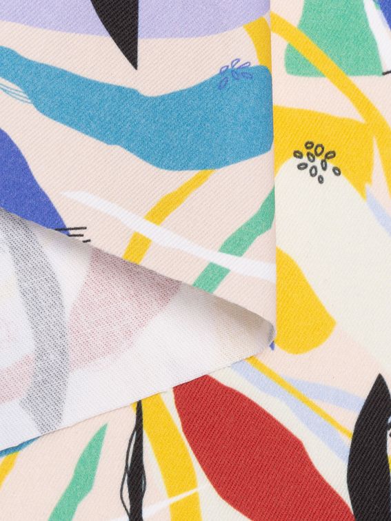 綿 ツイル 布 プリント