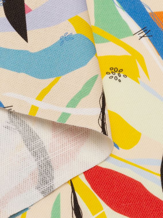 Cotton Linen Blend Fabric Printing