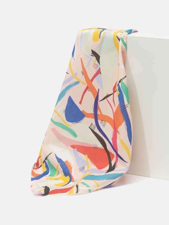 print on Pima Lawn fabric pattern fold crease
