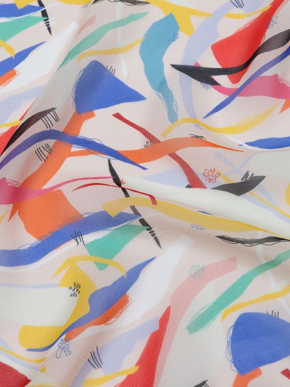 stampa su seta georgette