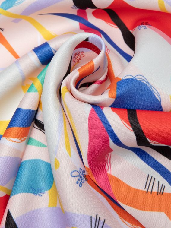 digital Monroe Satin printing rolled fabric