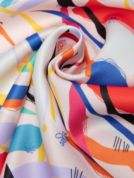 digital Monroe Satin printing rolled fabric