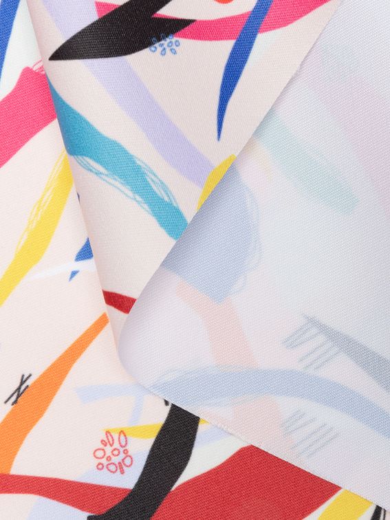 custom printed Monroe Satin fabric