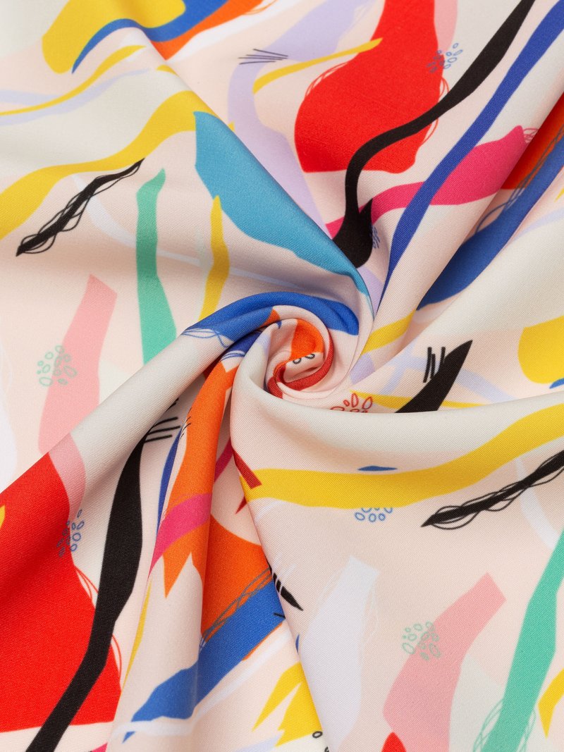 digital peached poly printing fabric