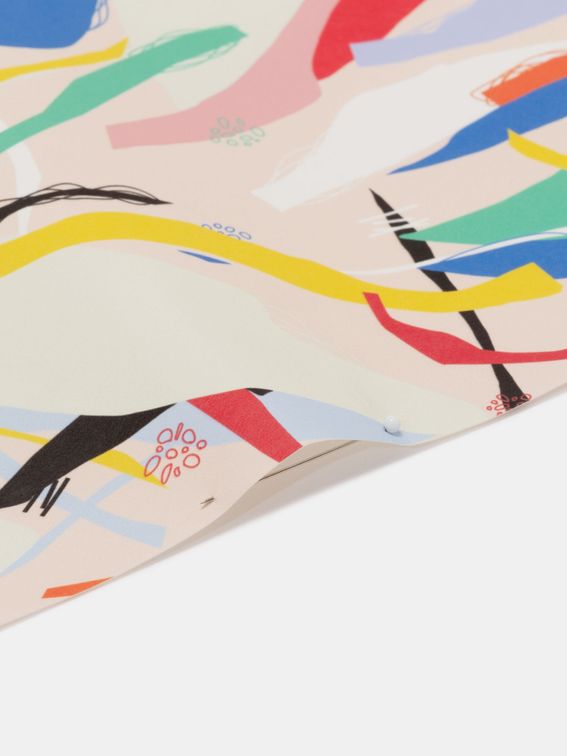 Scroll digital print fabric paper fabric