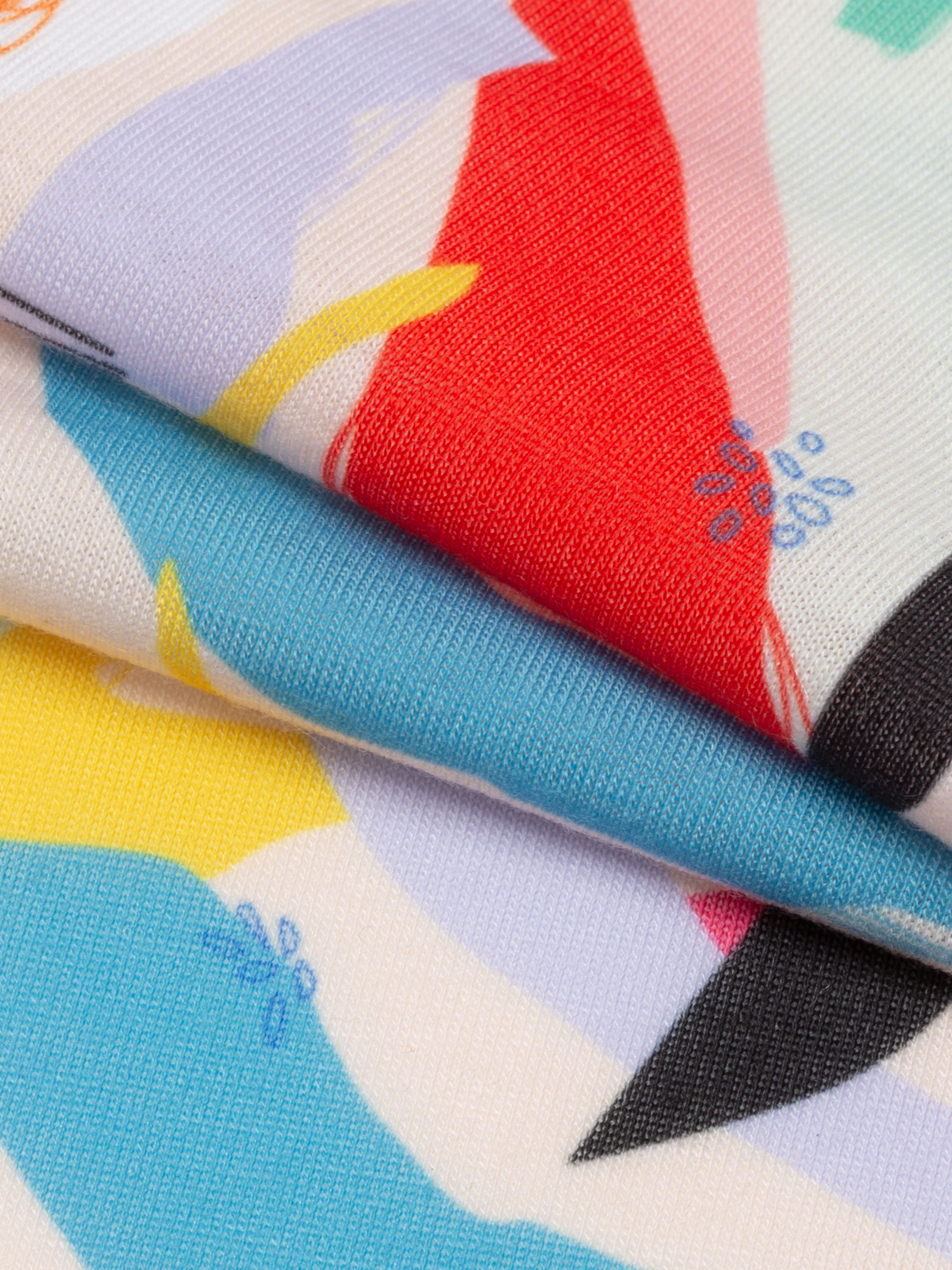 Détails d'impression sur tissu Jersey Stretch