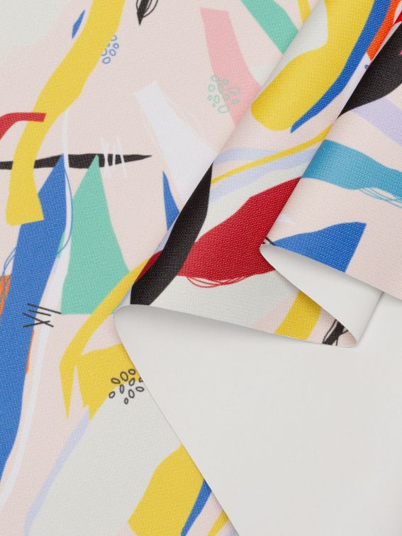 遮光 布プリント