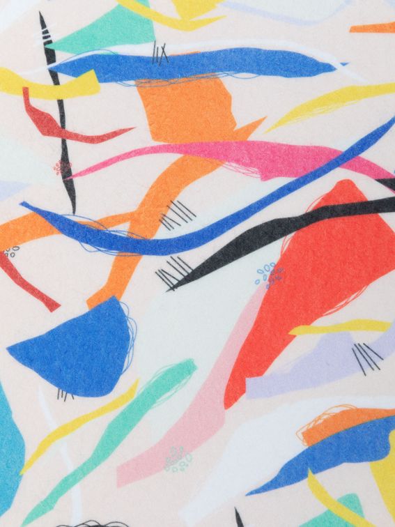 Felt digital print fabric