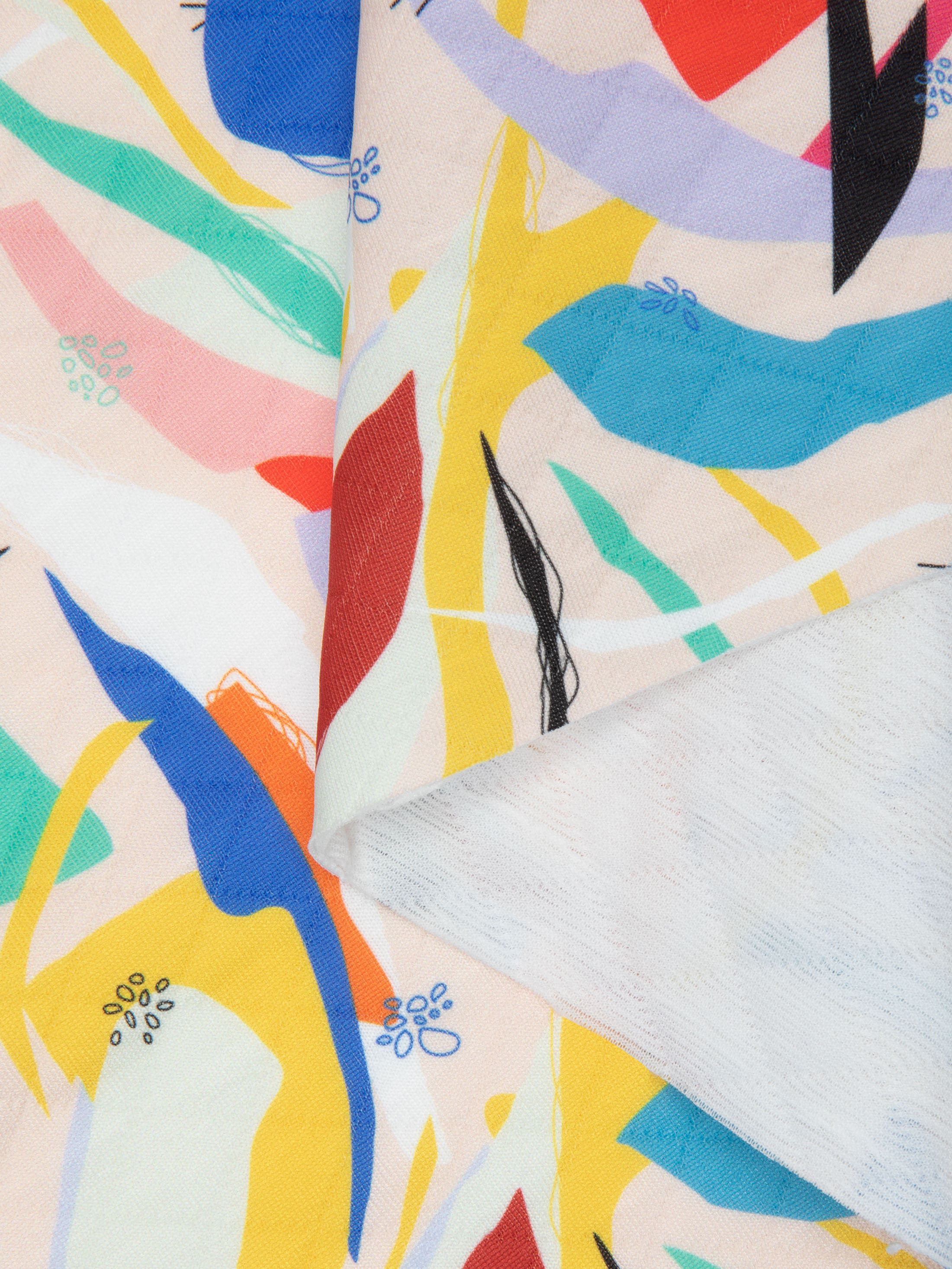 custom print Quilted Jersey fabric print sample