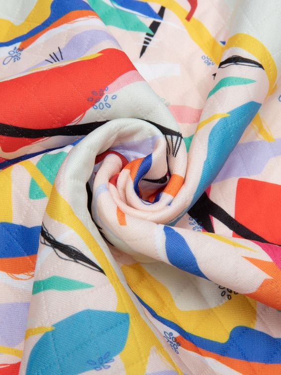 custom Quilted Jersey fabric on demand soft