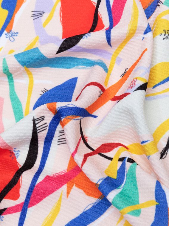 Chain print fabric