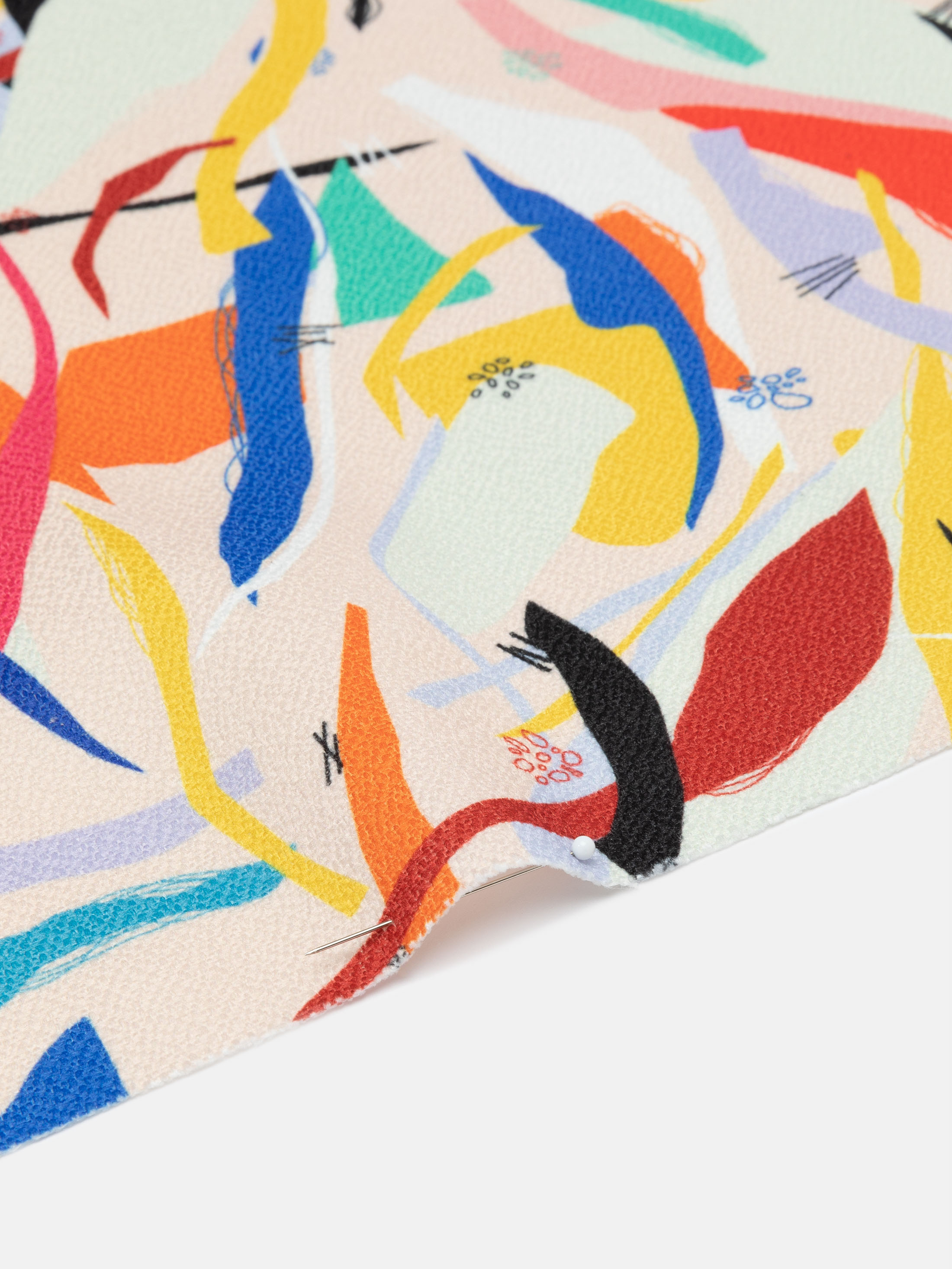 digital printing on Gaia Eco Woven fabric spiral