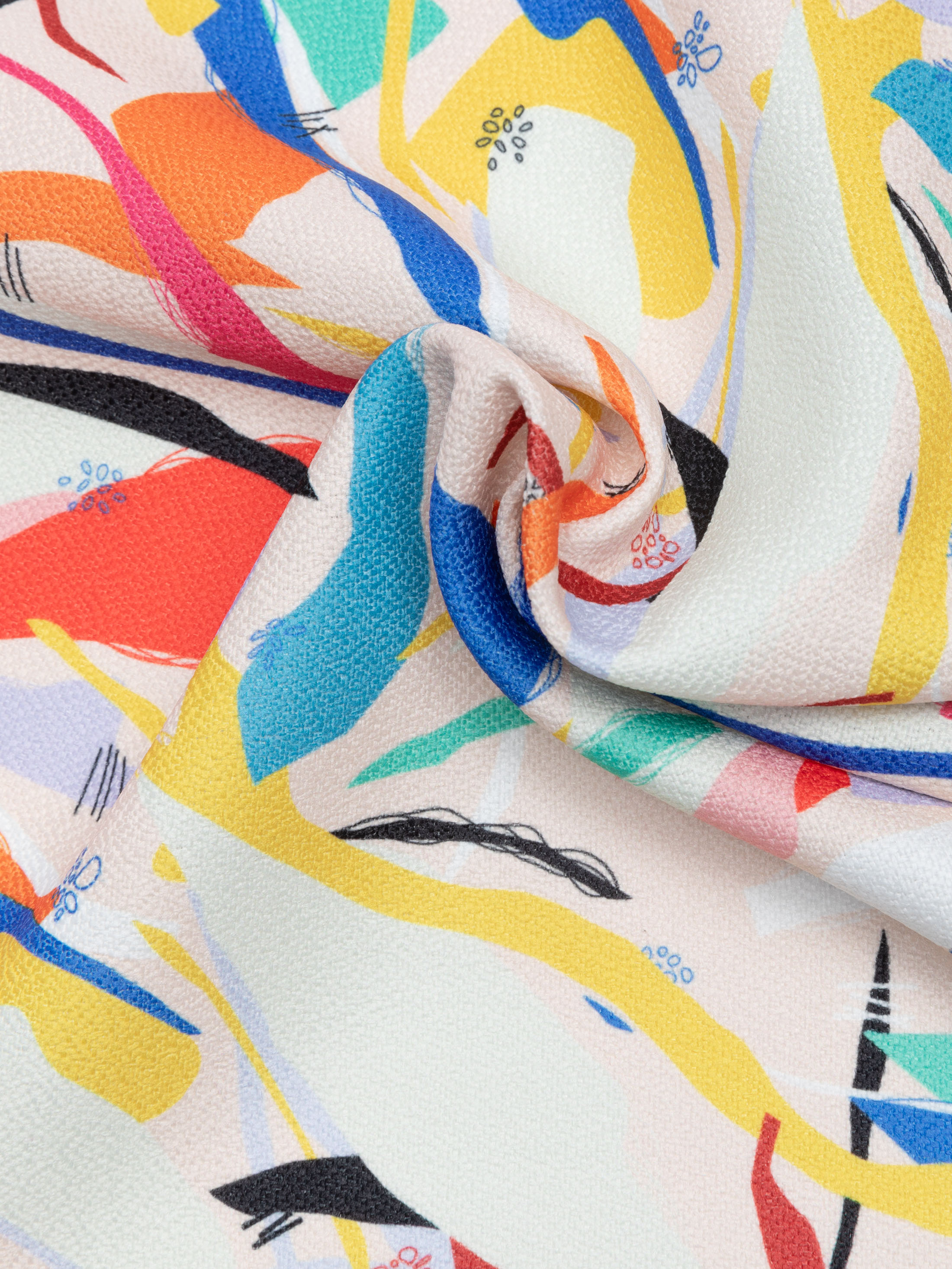 Gaia Eco Woven Fabric Printing front and back pinned eco friendly