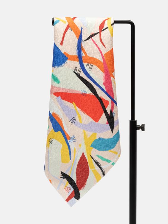 digital printing on Gaia Eco Woven fabric spiral