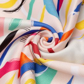 Heavy Jersey Fabric Printing swirl