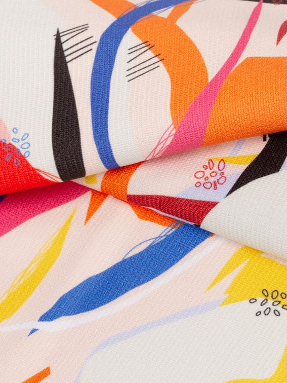 custom Heavy Jersey fabric printing swatch