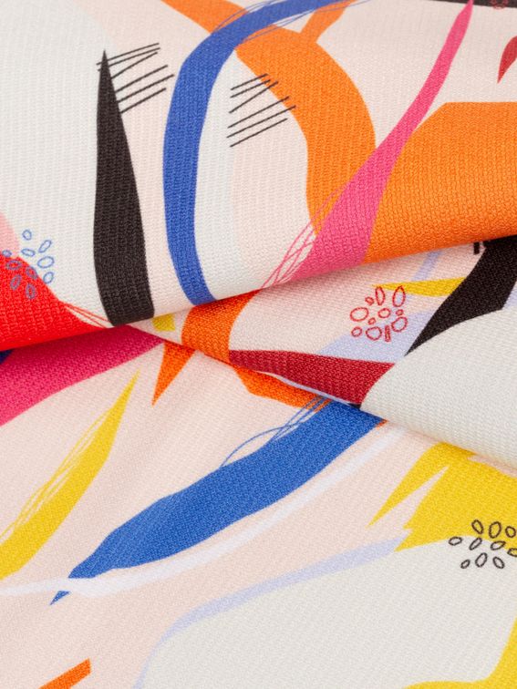 Heavy jersey fabric UK pinned detail