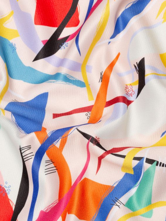 布プリント ヘビー ジャージー