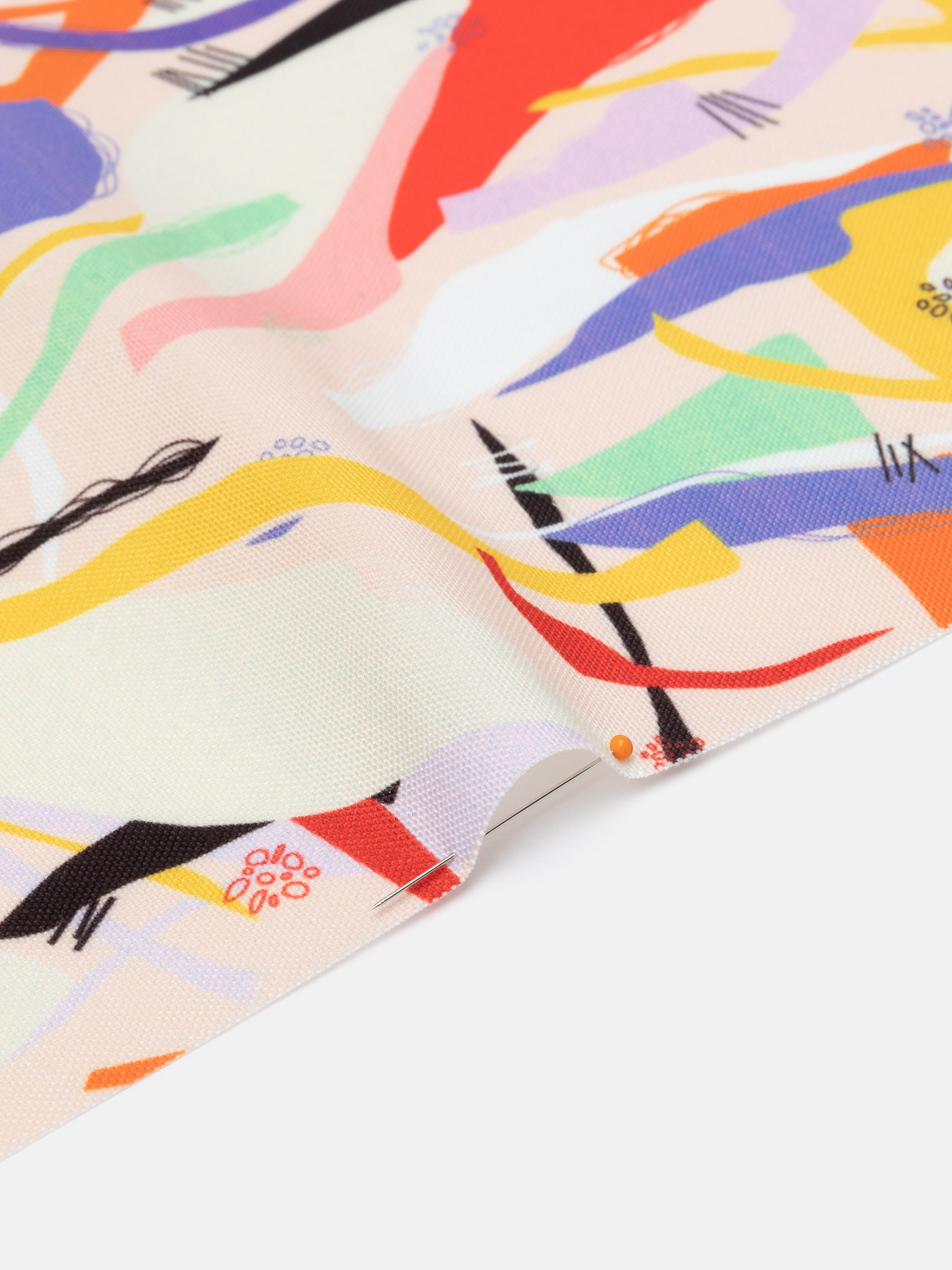 swatch edge options of digital printing on canvas fabric