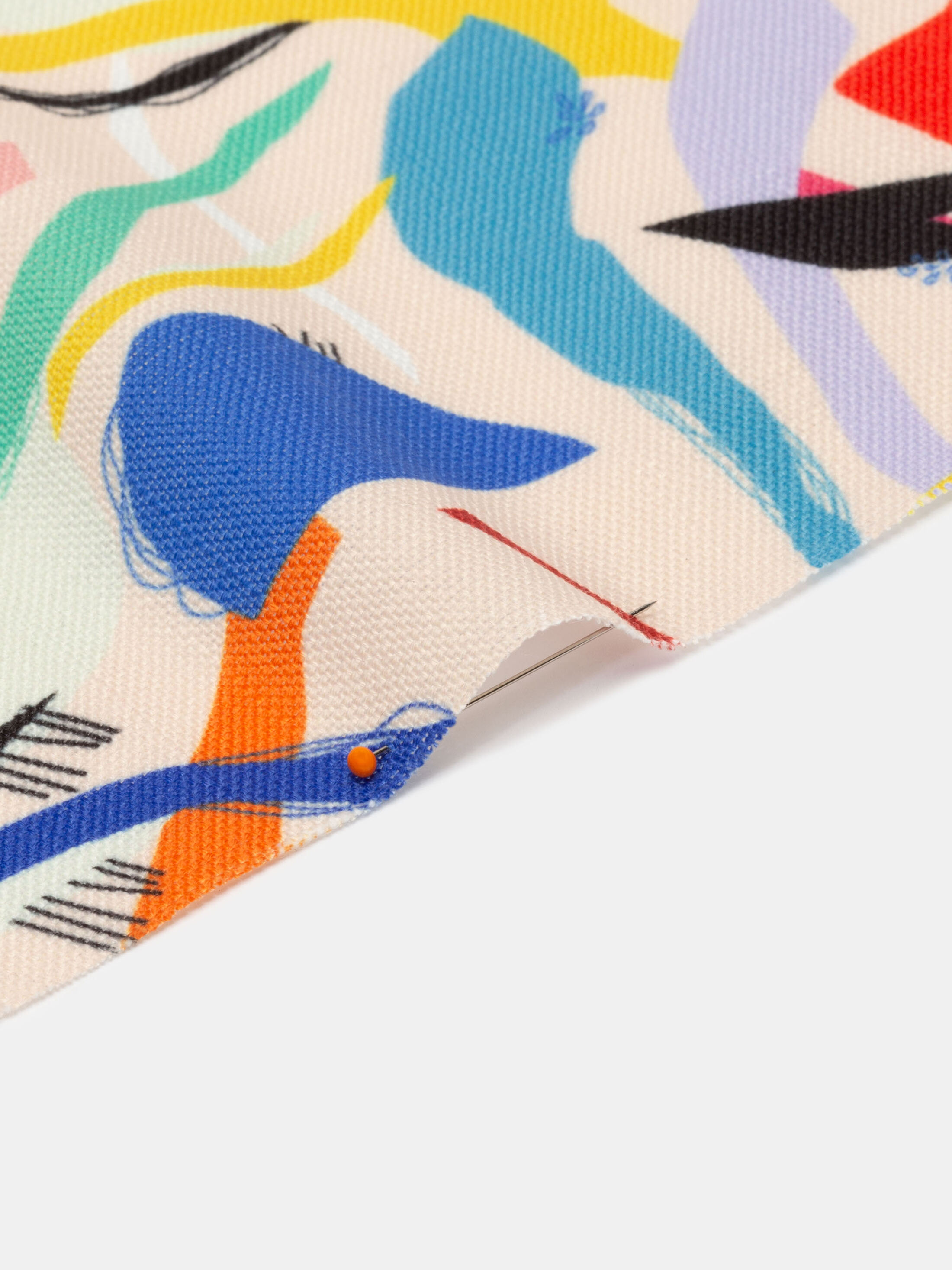 custom printed Dorchester Weave fabric