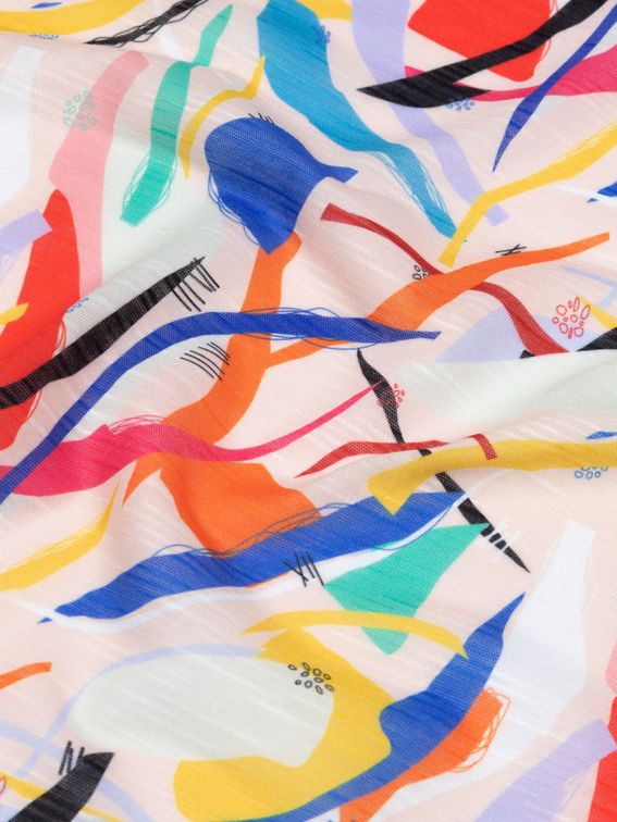 slub fabric printing