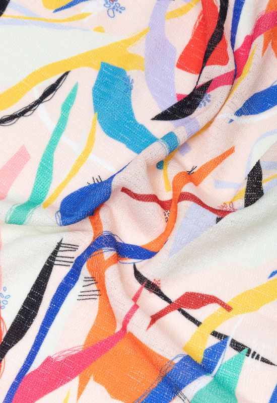 Orange jersey 2025 knit fabric