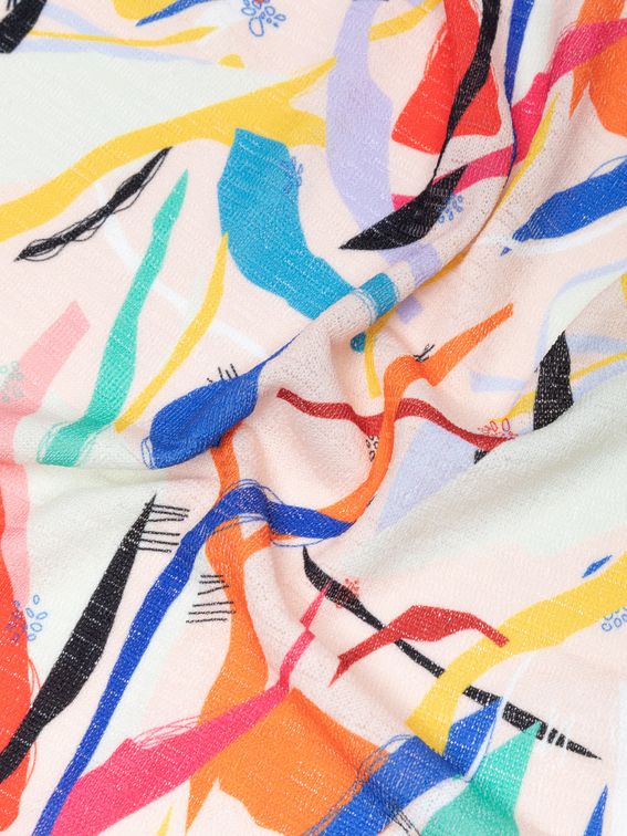 Printed jersey knit outlet fabric