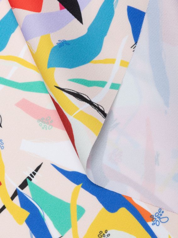 printing Poly Twill fabric soft touch