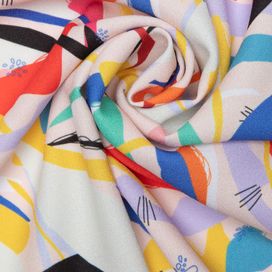 縮緬 布プリント