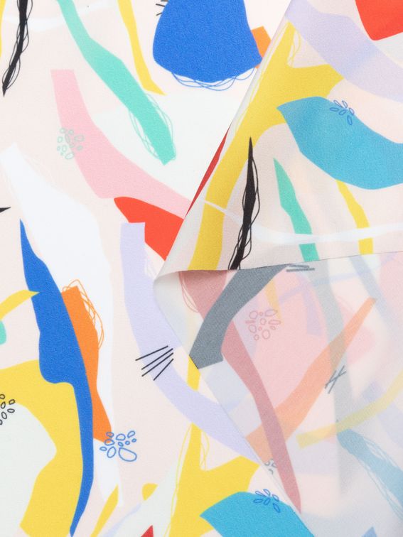 design your own lightweight crepe fabric