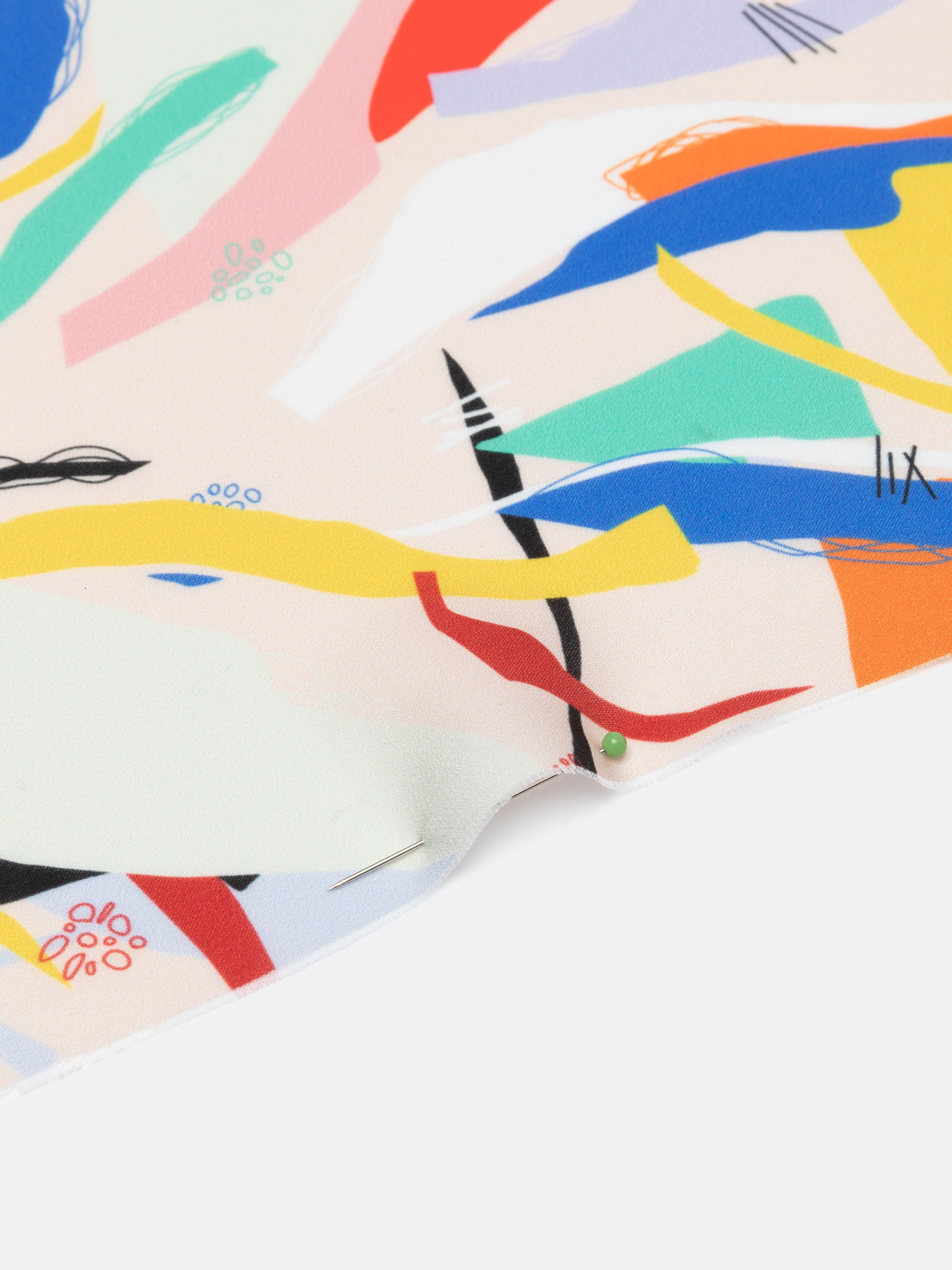 Tissu crêpe léger imprimé avec votre design