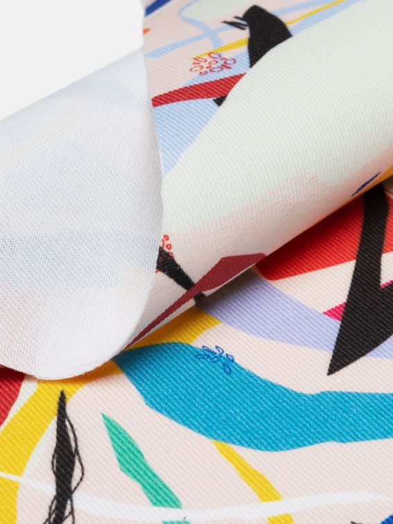 Printable 10 oz denim material with your design folds