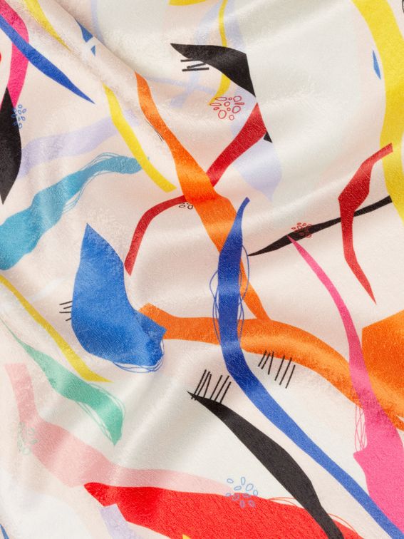 Tissu polyester satin velours