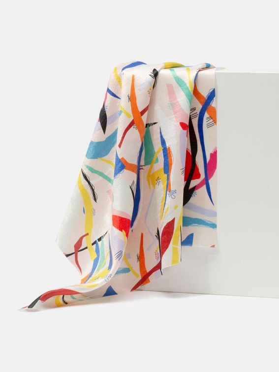 Tissu satin en polyester avec texture velours