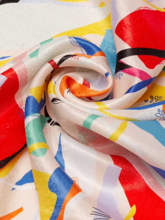 Impression sur tissu polyester satin velours