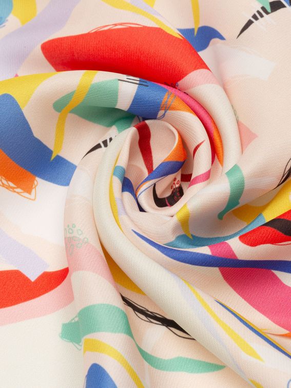 raso poliestere lucido