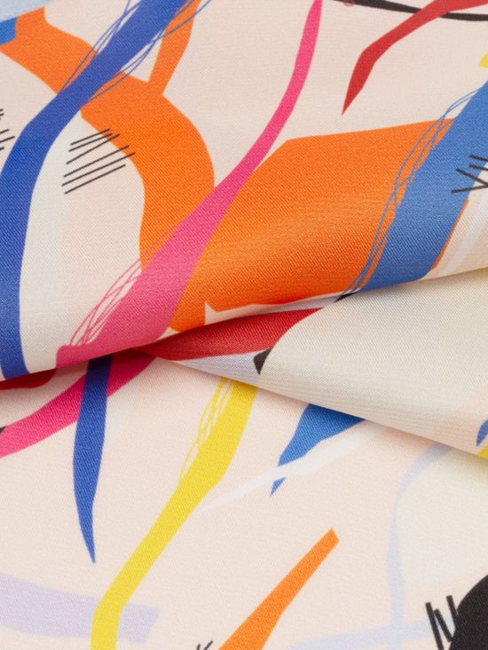 Poly Satin Custom Printing. Custom Polyester Satin Fabric.