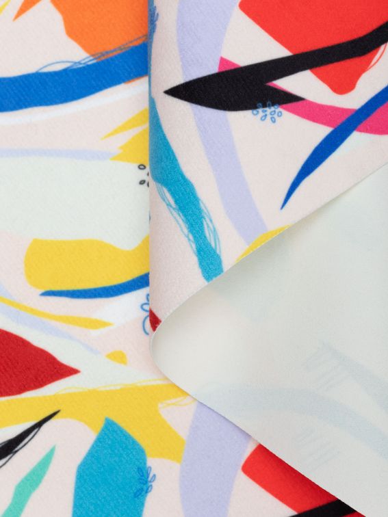 printed faux suede fabric