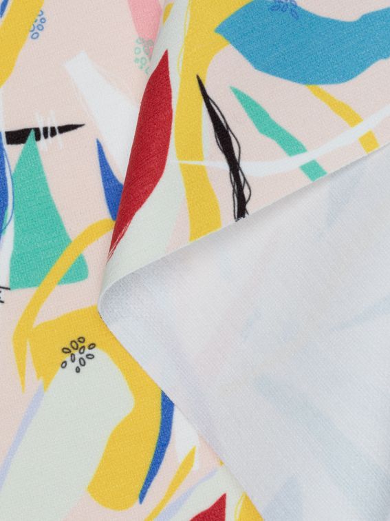 custom Chenille fabric printing swirl