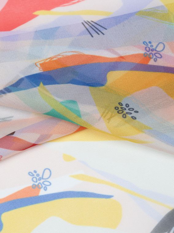 custom print Paris Chiffon fabric
