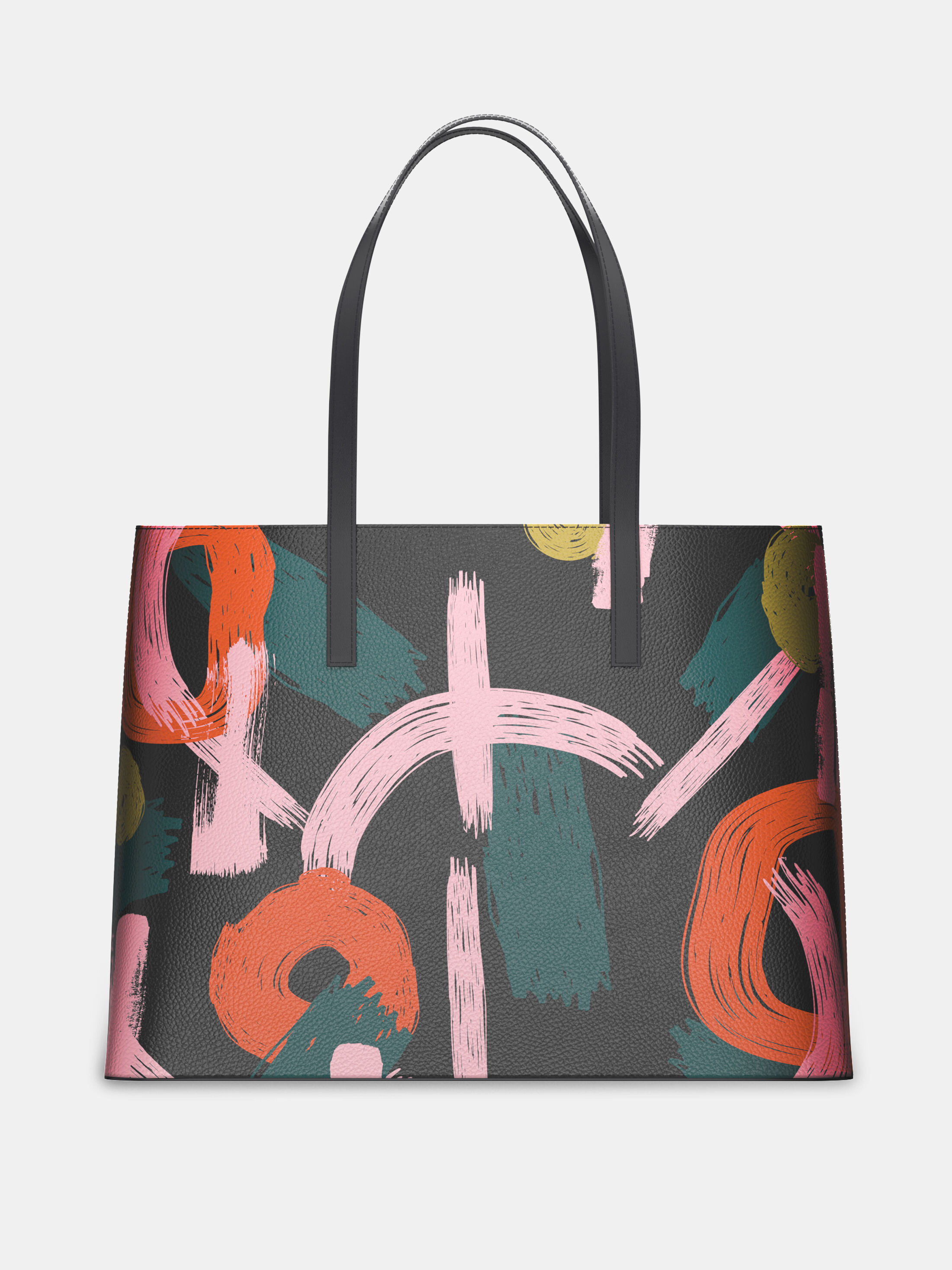 Printed leather online bags