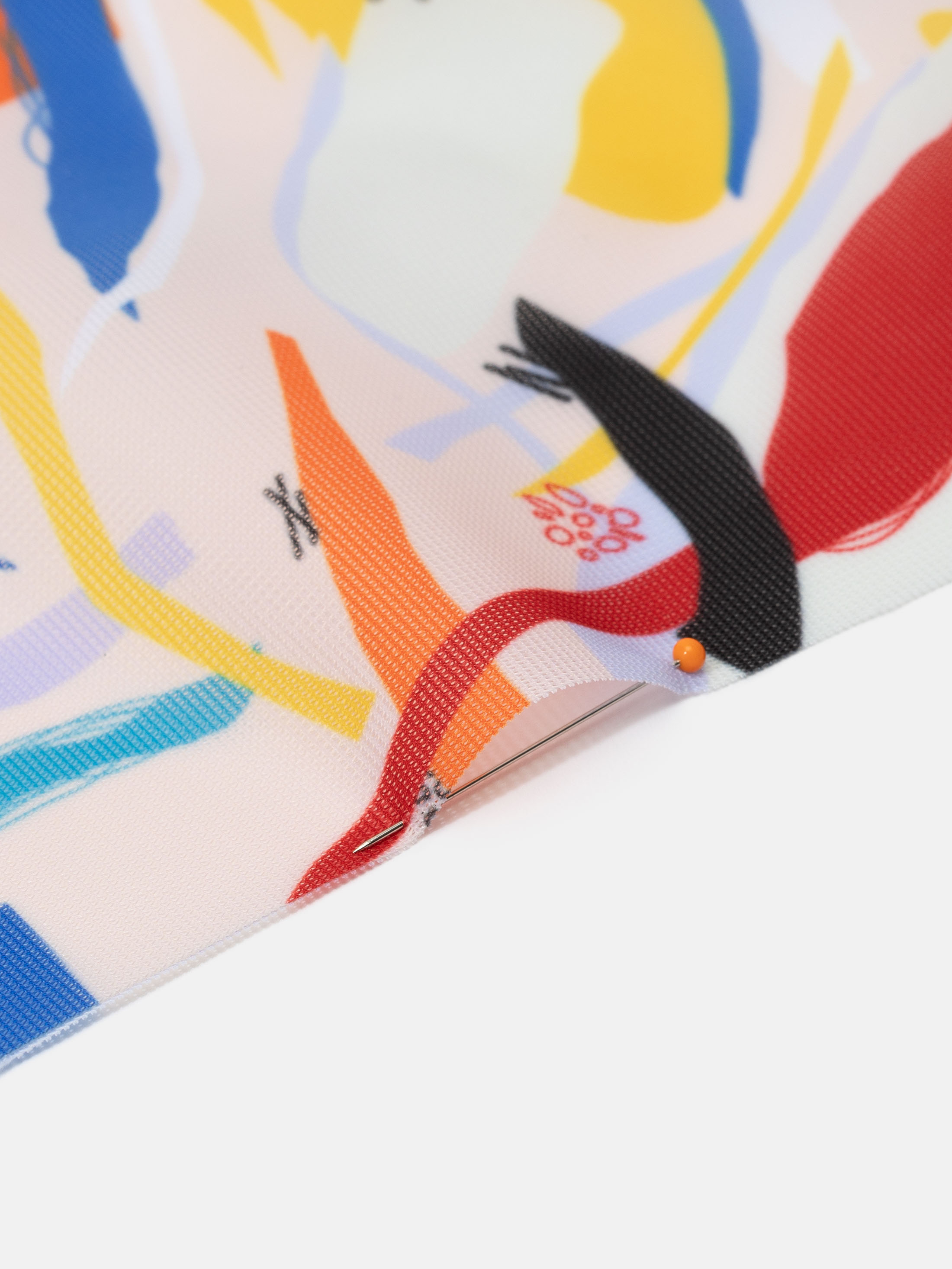 digital Voile De Ville pattern printing