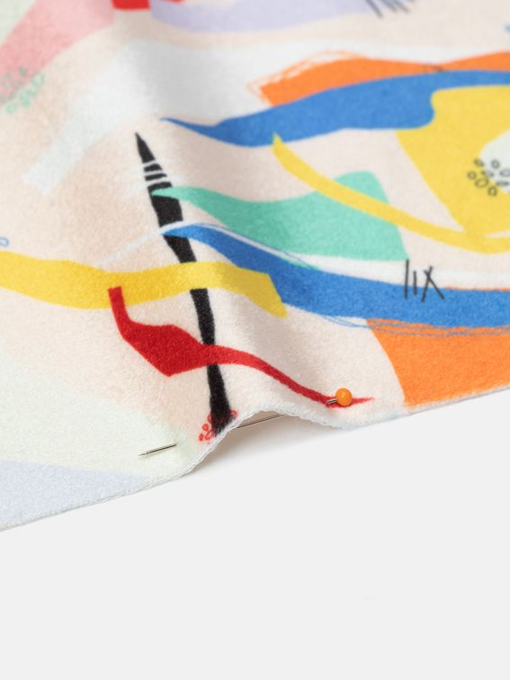 Votre design sur le velours frappé