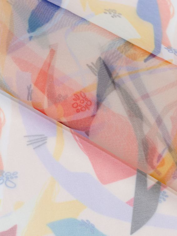 digital printing on Organza fabric