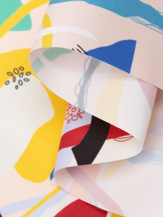 print Breathable Waterproof fabric folded small run
