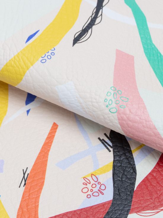 Printed Leather Fabric For Everyday Products 