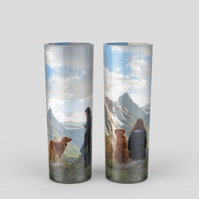 personalized highball glasses glossy printed drinkware gift