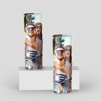 vasos de tubo personalizados fotos online