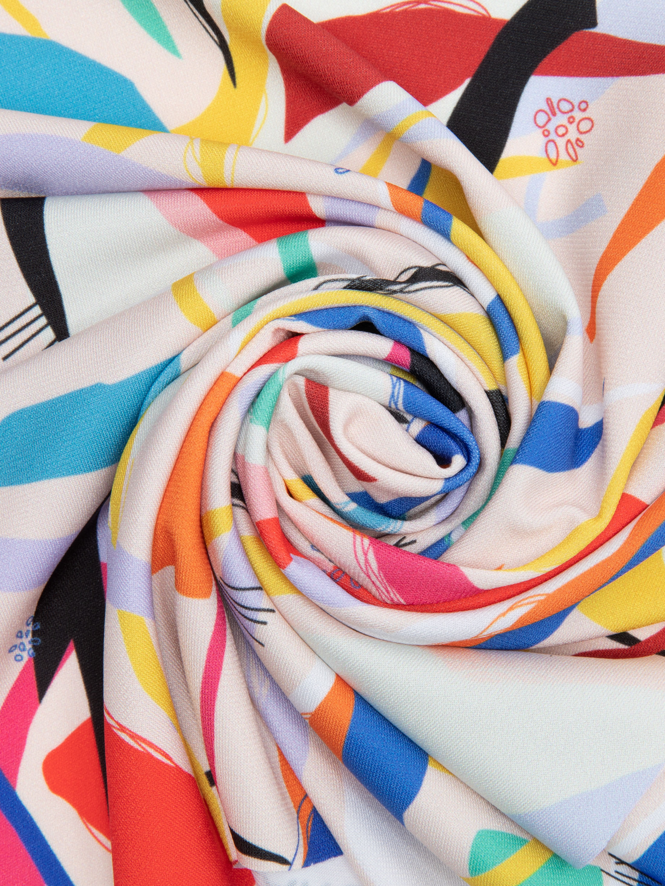 Custom printed solange silk jersey Ideal for dressmaking